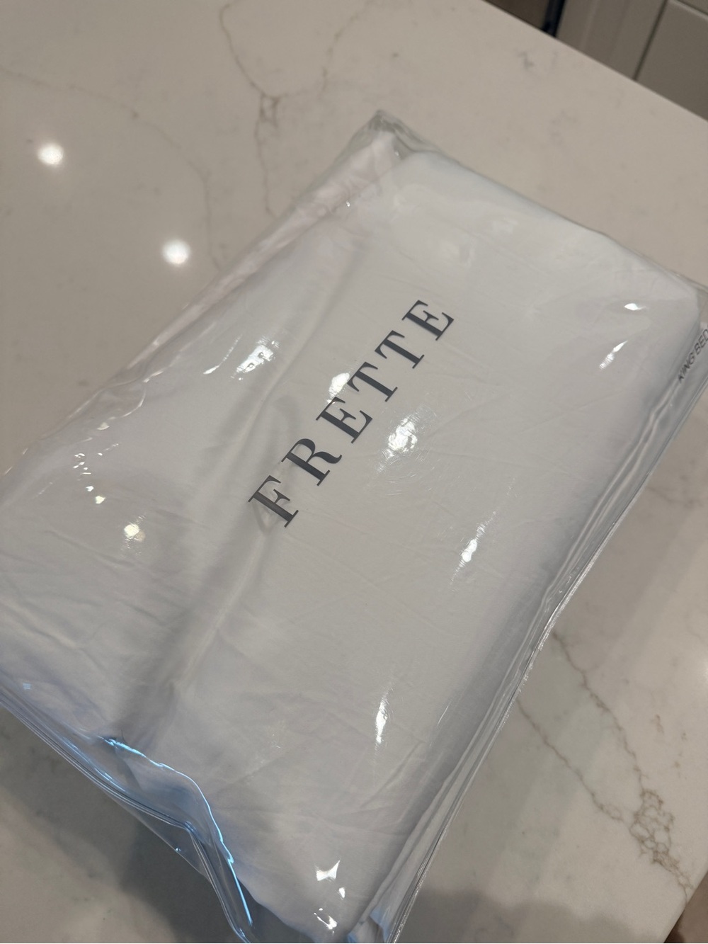 Frette White Cotton Pillowcase with Logo